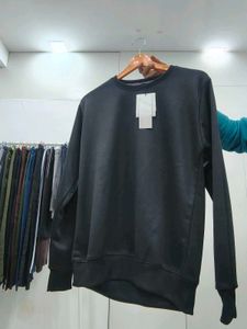Classic Black Crewneck Sweatshirt