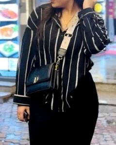 Chic Striped Button-Up Blouse