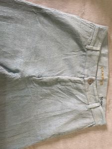 Icy Blue Wide Leg Corduroy Pants
