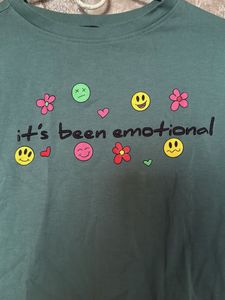 Green "It's Been Emotional" Graphic Tee