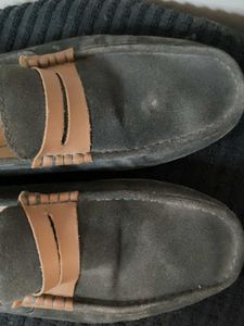 Men's blue Suede Loafers