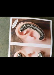 oxidised set + ring + earcuffs