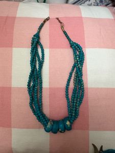 Boho Turquoise Beaded Necklace &amp; Dreamcatcher Earr
