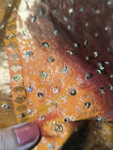 Elegant Embroidered Silk Saree