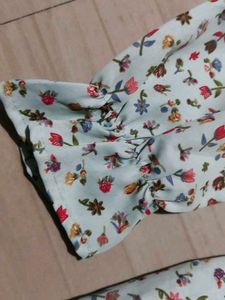 Floral Smocked Square Neck Top