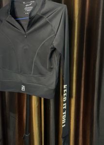 Black Active Wear Top
