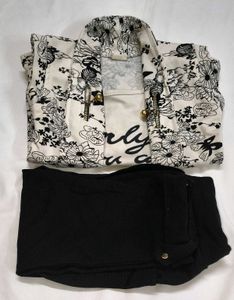Stylish Floral Print Top &amp; Pants Set