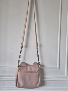 Cute Pink Cat Face Crossbody Bag