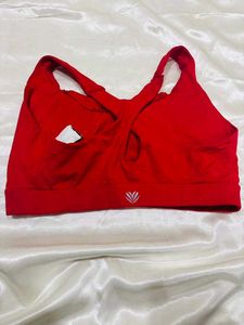 Red Sports Bra