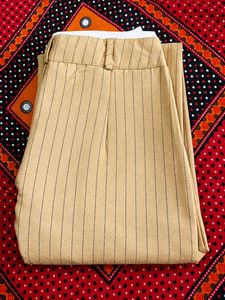 Striped Wide-Leg Trousers