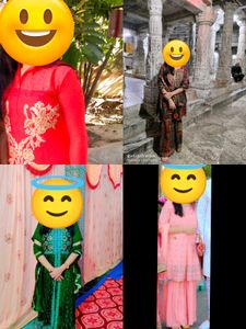 Elegant Embroidered Kurta Set 3 combo and one long