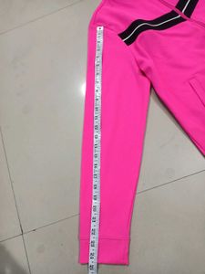 Unisex Pink Track Jacket Size L (Fit XL Too)