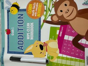 set of 2  Wipe-Clean Workbook