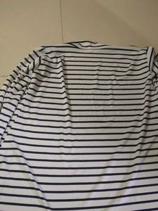 Striped Open Front Cardigan