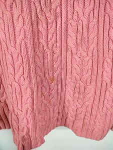 Pink Turtle Neck Sweaters (Women's)