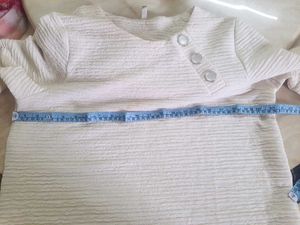 Chic Textured White Button Top