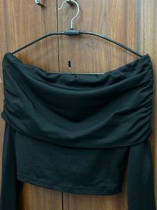 Chic Black Off-Shoulder Top