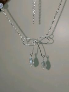 Wired Bow Y2K Fairycore Coquette Necklace