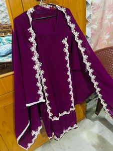 punjabi Purple Kurta Set , duppata , pathni salwar