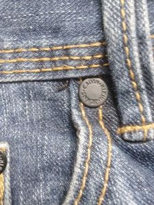 Calvin Klein Women's Blue Distressed Jeans