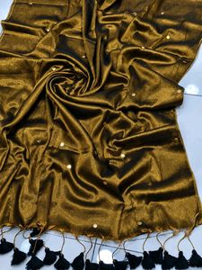 ✨ Premium Bronze Tissue Silk Saree | Gold
