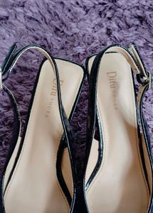 Elegant Black Heels with Embellishment
