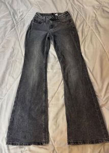 Grey Flare Jeans