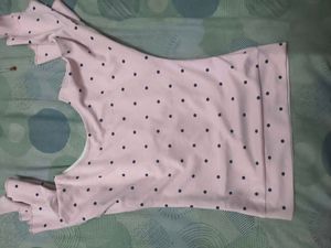 Cute Pink Polka Dot Top for 7-9 years girl