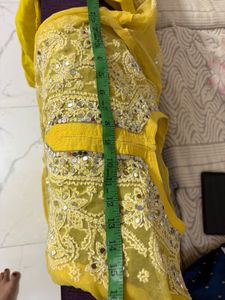 original mirror work Chikankari Kurta Set