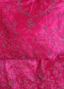 Vibrant Pink Embroidered Lehenga Skirt