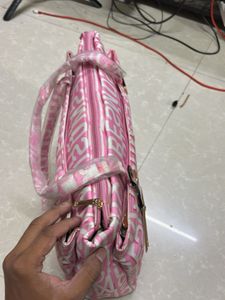 Chic Pink 'Music Vibes' Tote Bag