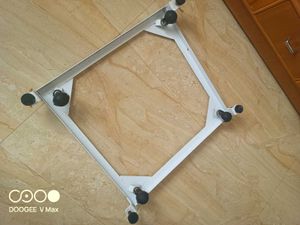 Iron Washing Machine Stand with Wheels