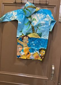 Kids Tropical Print Raincoat