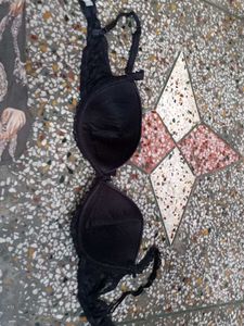 Black Lace Trim Bra