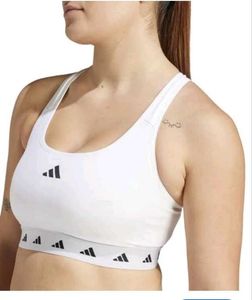 Adidas White Sports Bra