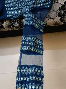 Stunning Teal Embroidered Gown