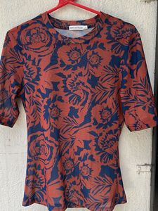 Women's Floral Mesh Top