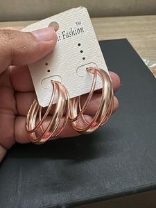 Elegant Rose Gold Hoop Earrings