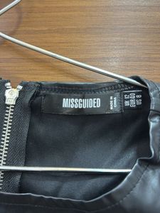 Missguided Faux Leather Top