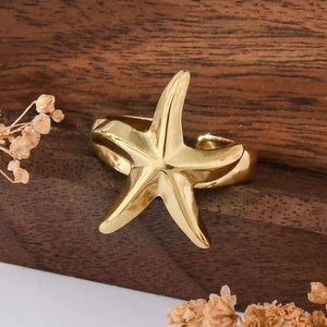 Starfish 18K Gold Plated Anti Tarnish Ring