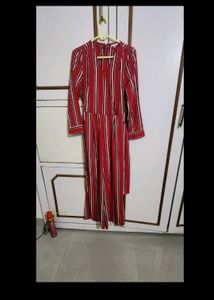 Retro Beauty Cover Story Striped Jumpsuit