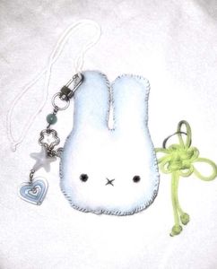 Kawaii Bunny Charm Keychain