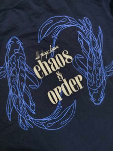 Navy Blue 'Control' Graphic T-Shirt