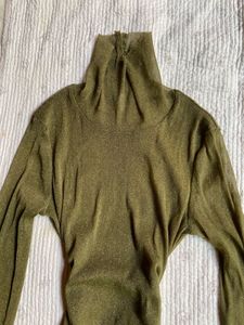 Sparkly Turtleneck Top