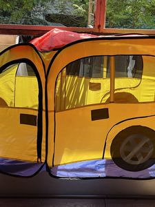 Kids Play Tent - Yellow School Bus with balls