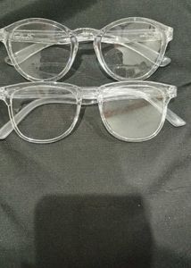 Clear Frame Fashion Glasses - Set of 2