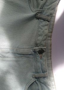 Light Wash high waist Denim Shorts
