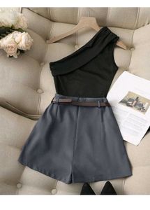 Brand New with Tag 2-Piece Co-ord Set – Black One-