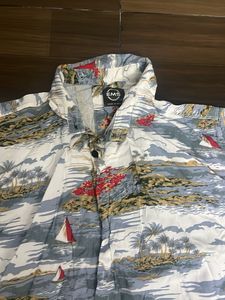 Men's Tropical Print Short Sleeve Shirt