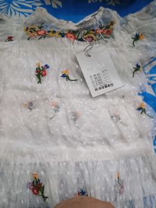 White Embroidered Pretty frock